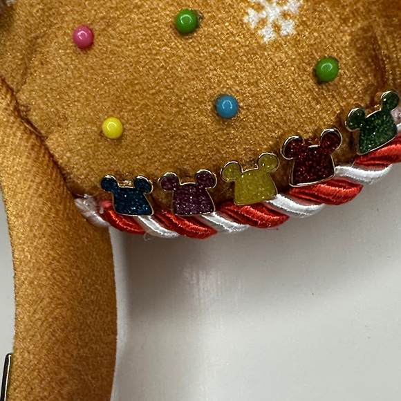 BaubleBar Disney Gingerbread Sequin Red Bow Ears